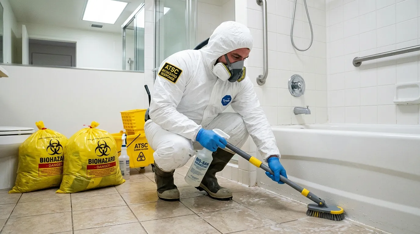 Decontamination equipment deployed for Blood Cleanup in Apache Junction
